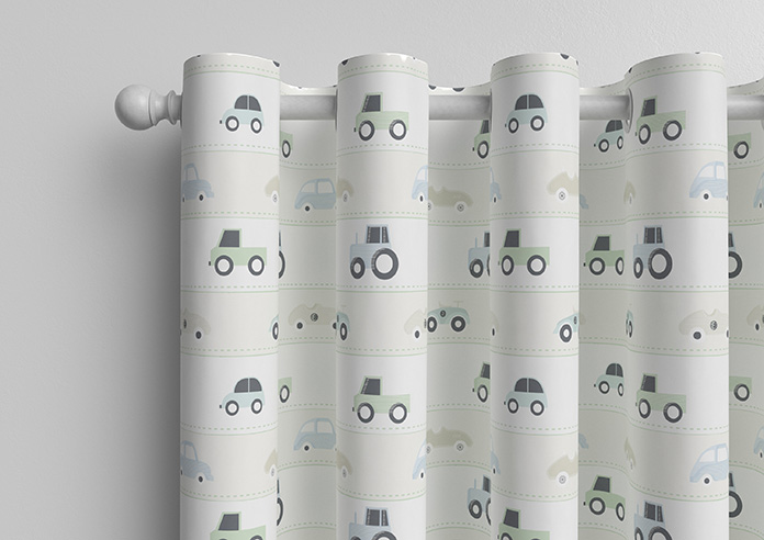 Brum Brum, Neutral - Made to Measure Curtains - Image 12